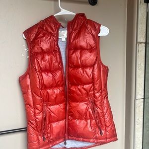 Burnt orange puffer vest